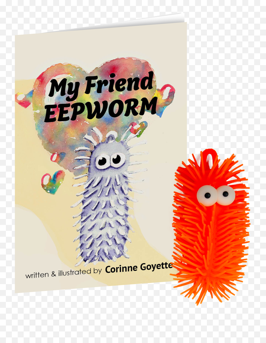 My Friend Eepworm Book And Toy Set - Soft Emoji,Color And Emotion Book