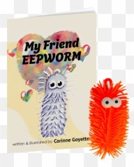 My Friend Eepworm Book And Toy Set - Soft Emoji,Color And Emotion Book
