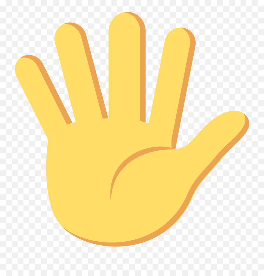 Hand With Fingers Splayed Emoji Clipart Free Download - Hand Splayed Emoji Png,What Are The Hand Signs For Emojis