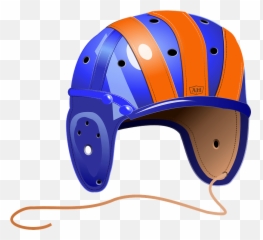 1940s Leather Football Helmet Clipart - Bicycle Helmet Emoji,Football Helmet Emoji