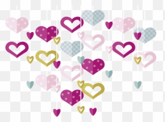 Sticker De Amor Guirnalda Corazones - Tenvinilo Guirnaldas De Corazones Png De Colores Emoji,Amor Dibujo Emoji