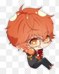 707 Emojis Transparent - Mystic Messenger Chibi 707,707 Emoji