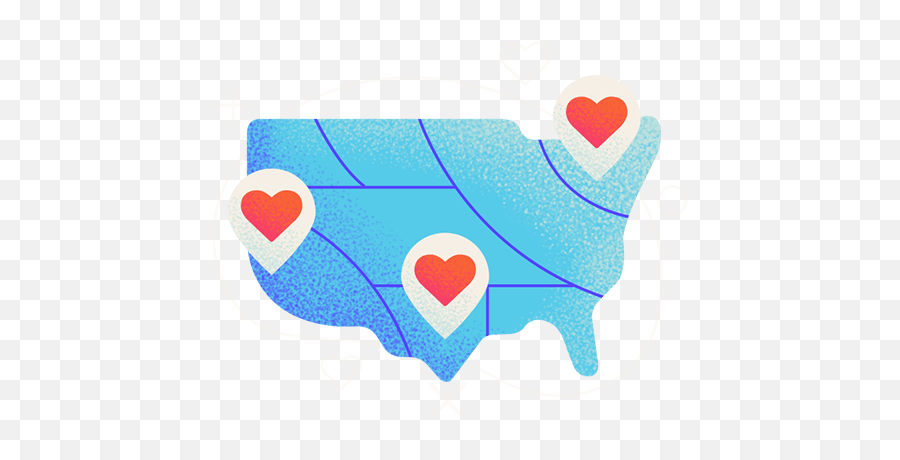 Most Charitable States For 2021 Emoji,Red White And Blue Heart Emoticon