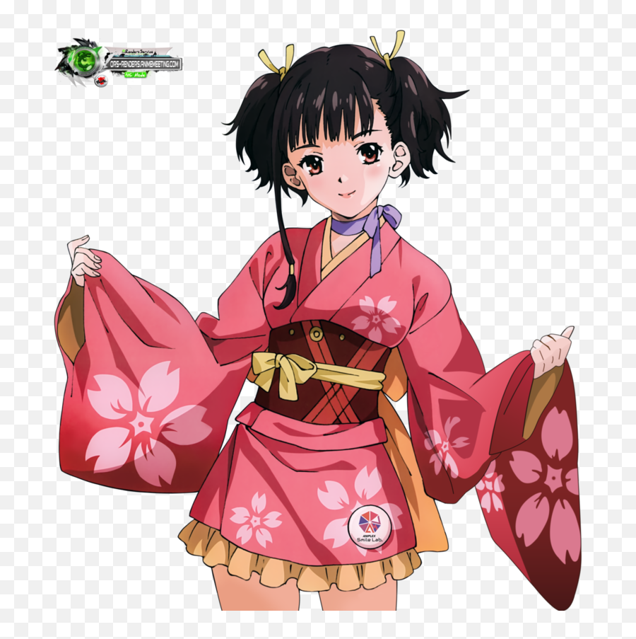 Download Free Png Kagome - Higurashikimono Dlpngcom Anime Kimono Girl Png Emoji,Kimono Emoji