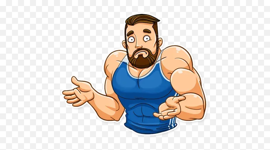 Sport Guy Sticker Pack - Stickers Cloud Emoji,Muscle Guy Emoji