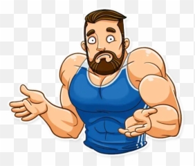 Sport Guy Sticker Pack - Stickers Cloud Emoji,Muscle Guy Emoji