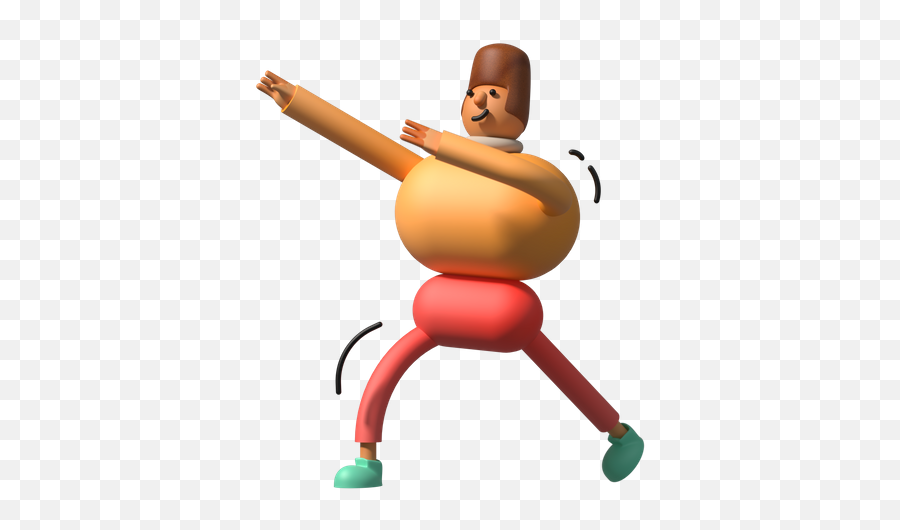 Premium Man Dancing Emoji 3d Illustration Download In Png,Man Stretching Emoji