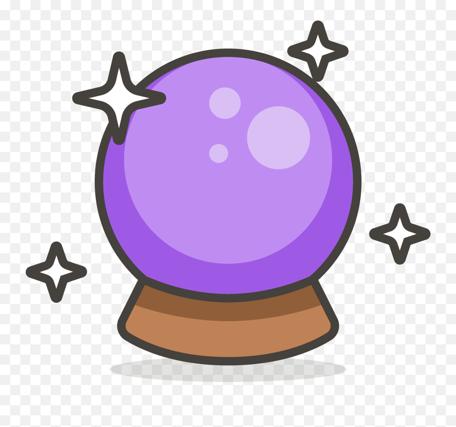 Crystal Ball Emoji Clipart - Icon Crystal Ball Vector,Crystal Emoji