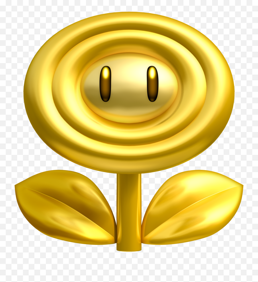 Mario Bros - Gold Flower Mario Emoji,Mario Emoticon