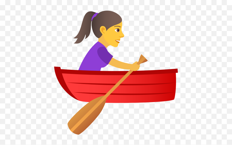 Emoji U200d Woman In A Rowing Boat Wprock - Emoji Boat,Skier Emoji