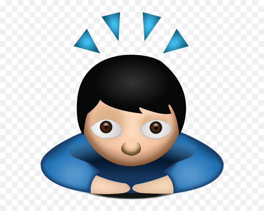 Clipart Bow Emoji Clipart Bow Emoji - Prayer Emoji In Whatsapp,Bow Emoji