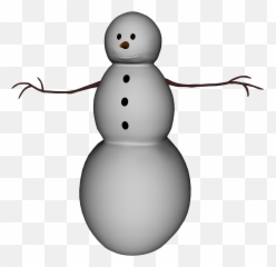 Snowman Body Clipart Black And White - Transparent Snowman Body Parts Emoji,Skinny Heart Emoji