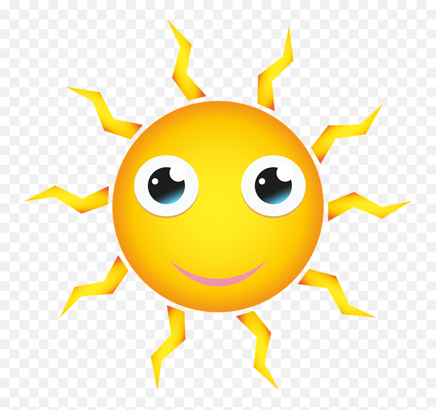 Sol Sonriente Png Transparente - Happy Emoji,Emoticon Saca La Lengua