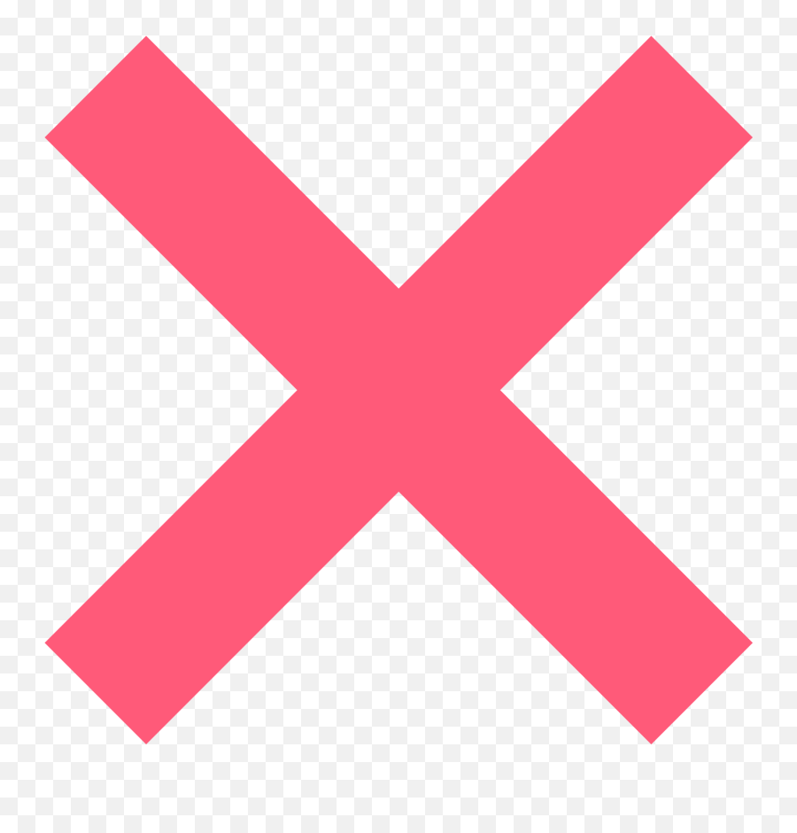 Cross Mark Emoji Clipart - Svg Delete Icon,X Mark Emoji