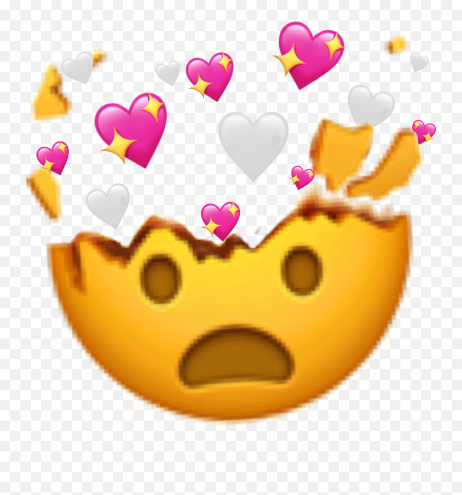 Emoji Explosion Hearts Sticker - Emoji With Hearts On Head,Exploding Emoji