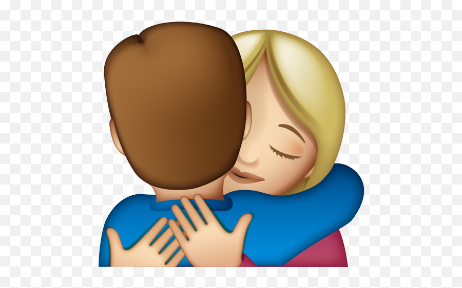 People Couple Hugging Hugs Kisses - Hug Clipart Png Emoji,What Does A Hug Emoji Look Like