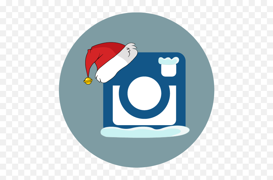 Instagram Santa Hat Snow Icon - Free Download Instagram Icon Christmas Emoji,Christmas Emoticons For Fb