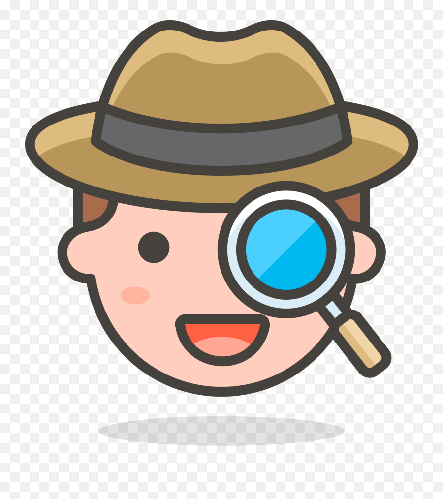 Download Open - Emoji Policia Png Png Image With No Detective Icon,Fedora Emoji
