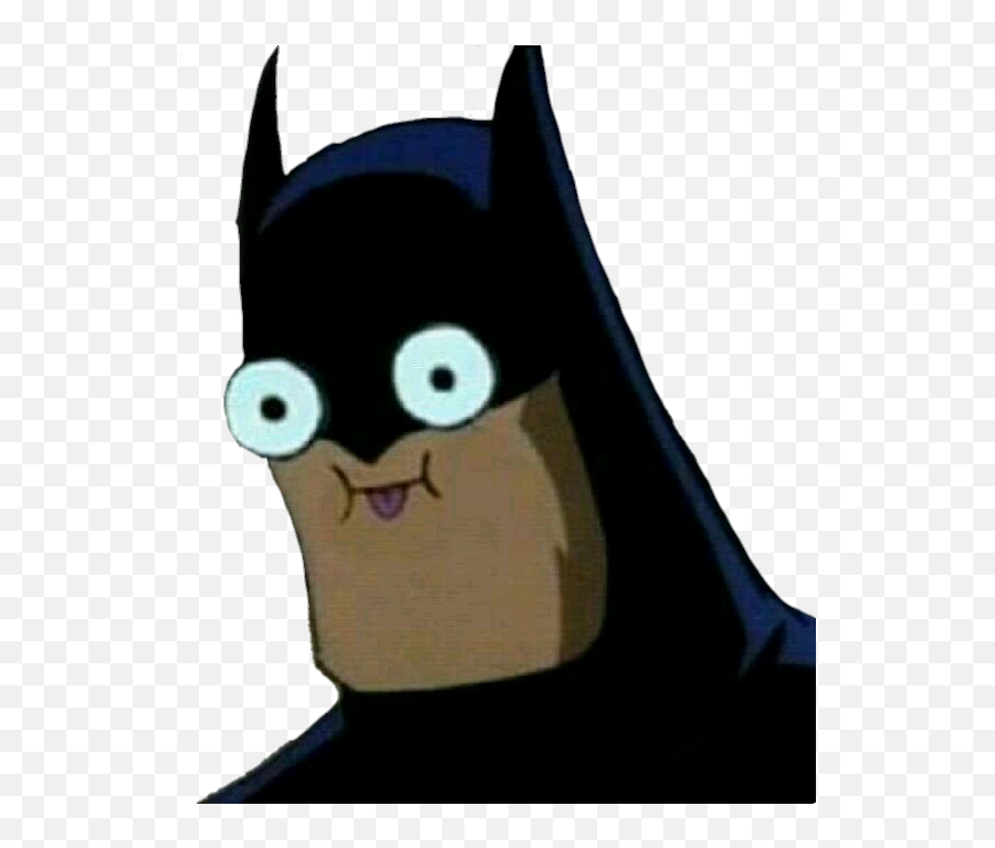 Meme Tumblr Batman Funny Sticker By Kookie - Batman Meme Face Emoji,Emoji De Batman