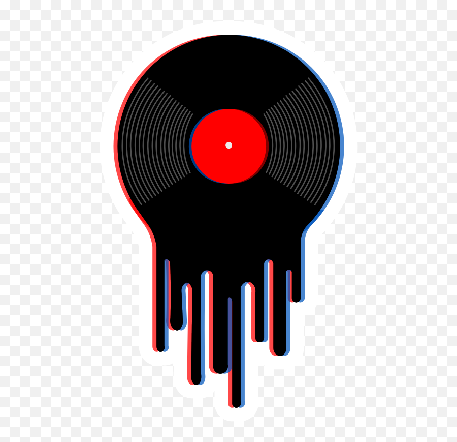 Drip Vinyl Record - Vinyl Record Sticker Png Emoji,Flag Horse Dance Music Emoji
