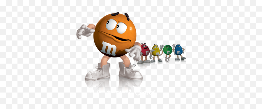 Orange Uploaded - Chocolate M And M Man Emoji,Original Terrified Emoticon