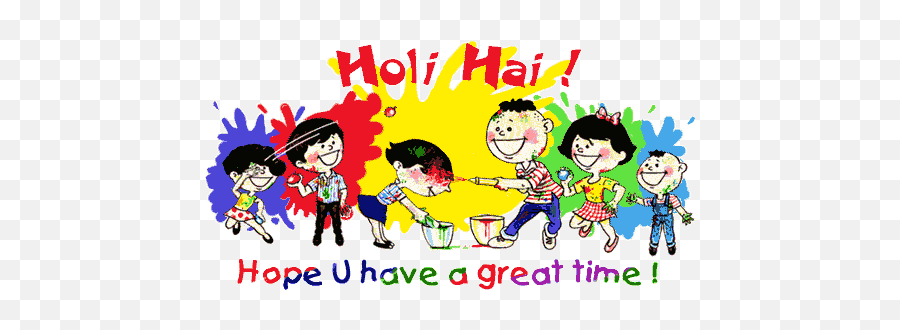 Happy Holi Animated Greetings Cards - Animated Happy Holi Gif Emoji,Movers Emoticon Animated Gif