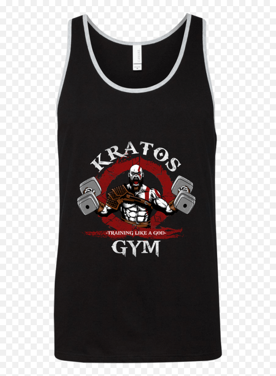 Kratos Gym Unisex Premium Tank Top - Kratos Gym Shirt Emoji,Kratos Shows Emotion