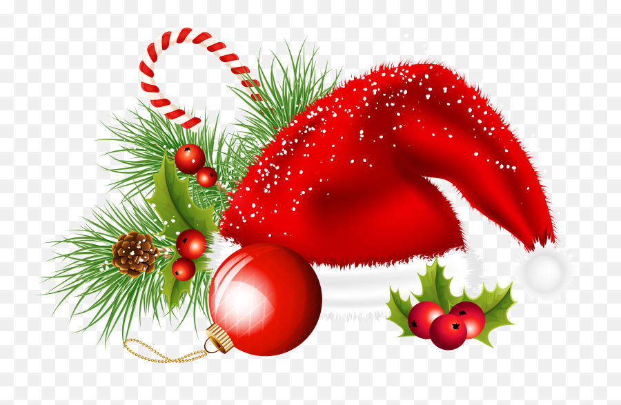 Download And Ornaments Ornament Transparent Decoration Santa - Geseende Kersfees Emoji,Lipstick Santa Hat Emoticons