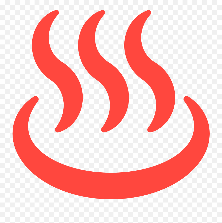 Filefxemoji U2668svg - Wikimedia Commons Hot Springs Emoji,Flame Transparent Emojis