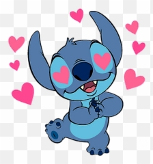 Stitch 1 Stickers For Whatsapp - Stitch Love Png Emoji,Stitch Emoji