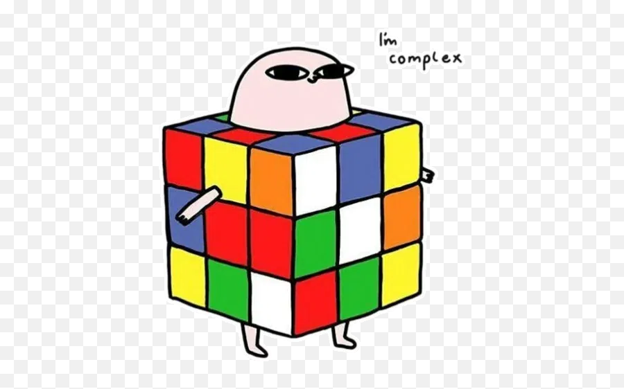 Ketnipz Mix Whatsapp Stickers - Stickers Cloud Ketnipz Cute Emoji,Rubik's Cube Emoji