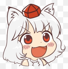 Qst - Quests Chibi Momiji Touhou Emoji,Smacking Emoticon