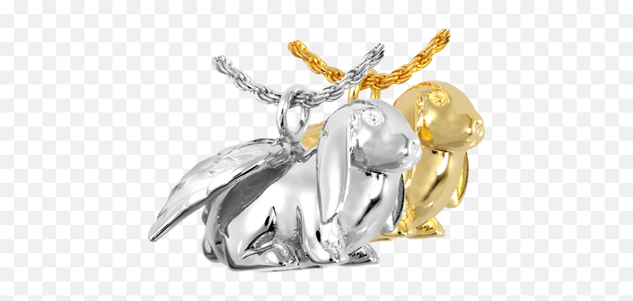 Rabbit Cremation Jewelry Tribute Pendants For Remains - Lop Ear Rabbit Jewelry Emoji,Visiable Emotions Of A Bunny