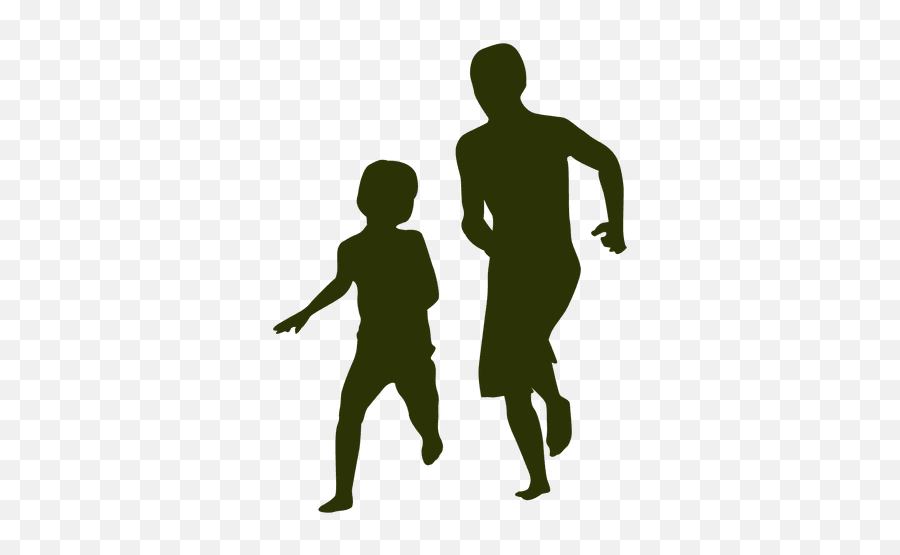 Family Silhouette Graphics To Download - Dad And Son Playing Silhouette Emoji,Blackfamily Emojis With Two Boys
