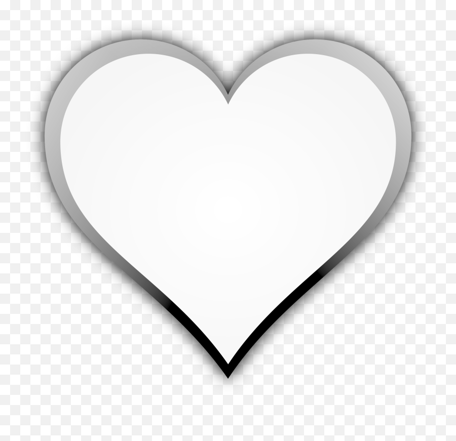 Valentine Clip Art Black And White - Clipartsco Instagram White Heart Transparent Emoji,2 Carots Emoticon