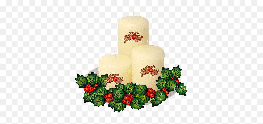 Christmas Candles Graphic Animated Gif - Candle Gif Transparent Christmas Emoji,Emoticon Gif Animado De Navidad