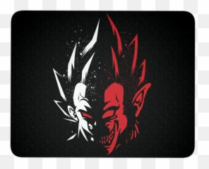 Super Saiyan Vegeta Half Face Mouse Pad Emoji,Angry Emoticon Facebook Super Sayian