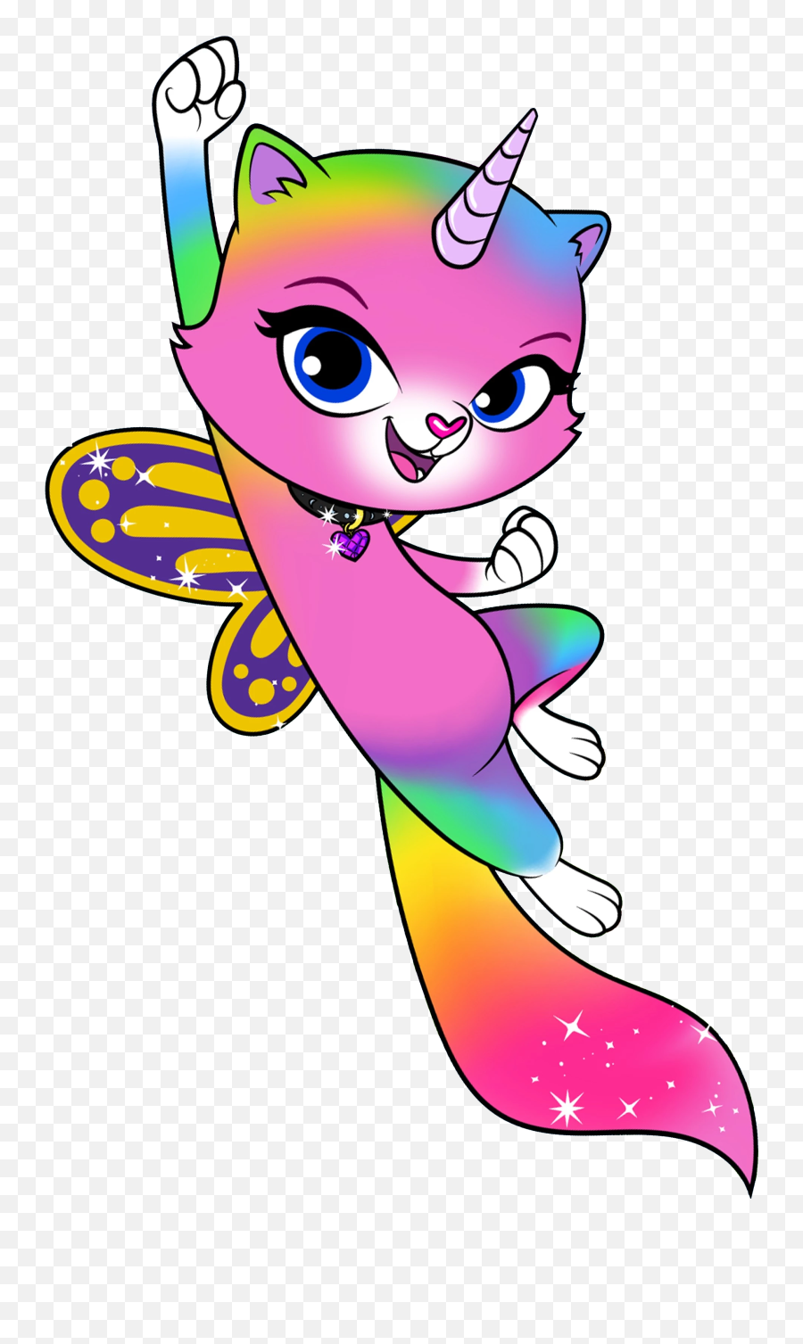 Rainbow Butterfly Unicorn Kitty - Rainbow Butterfly Unicorn Kitty Png Emoji,Rainbow Unicorn Emoji