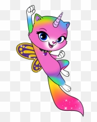 Rainbow Butterfly Unicorn Kitty - Rainbow Butterfly Unicorn Kitty Png Emoji,Rainbow Unicorn Emoji