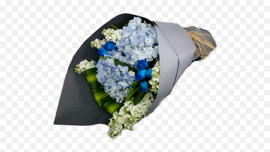 Blue Flowers Bouquet Emoji,Virtual Flower Bouquet Emoticon