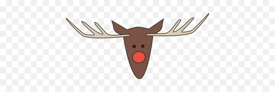 Reindeer Head Cartoon Icon 26 Transparent Png U0026 Svg Vector Emoji,Antler Emoticon Facebook