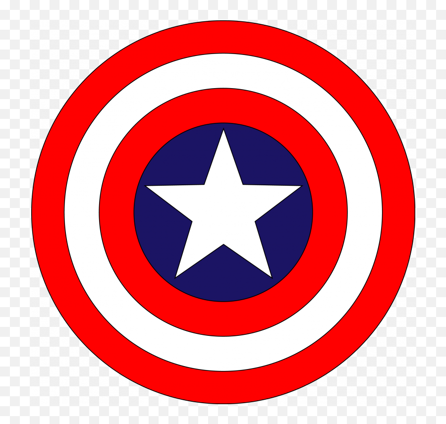 Captain America Clipart Cilpart - Logo Capitan America Marvel Emoji,Captain Marvel Emoji
