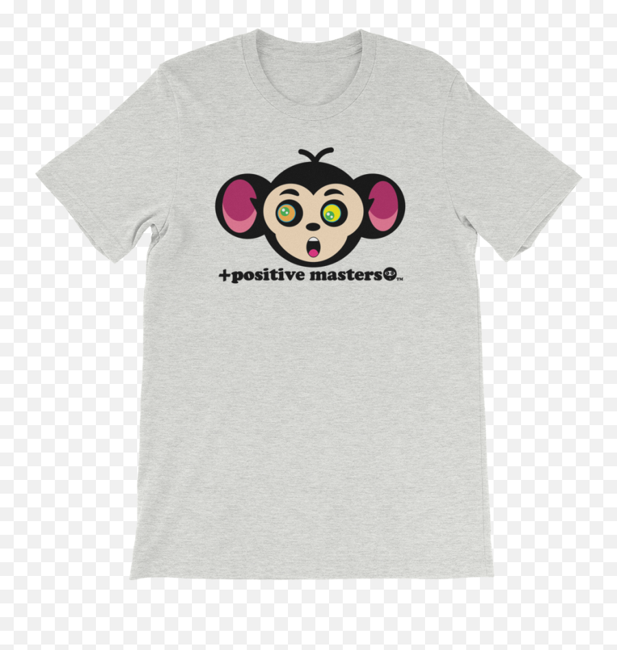 Monkey Mind Logo Unisex T - Shirts U2013 Positive Masters Short Sleeve Emoji,Monkey Emoticon