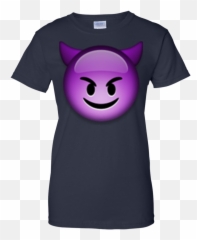Emoji - Smiling Face With Horns T Shirt U0026 Hoodie U2013 1920tee,Purple Emoji
