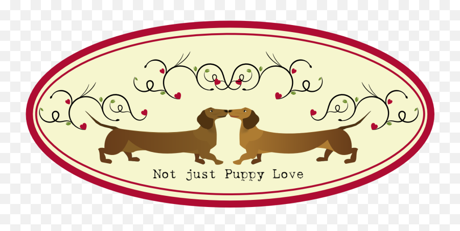 Dachshund Valentines Day - Cartoon Valentines Day Dog Emoji,Weenie Dog Emoji