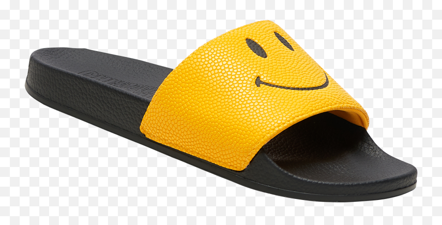 Chinatown Market Mens Smiley Slide In Blackyellow Modesens Emoji,Emoticons Basketball