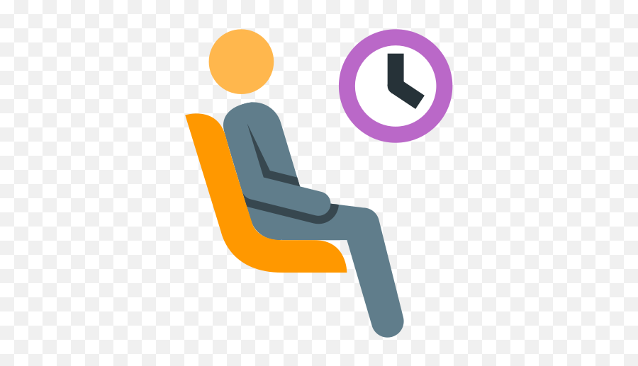 Waiting Room Icon In Color Style Emoji,Windows Wait Emoji]