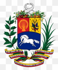 Coat Of Arms Venezuela Flag - Venezuela Coat Of Arms Emoji,Bandera De Venezuela Emoji