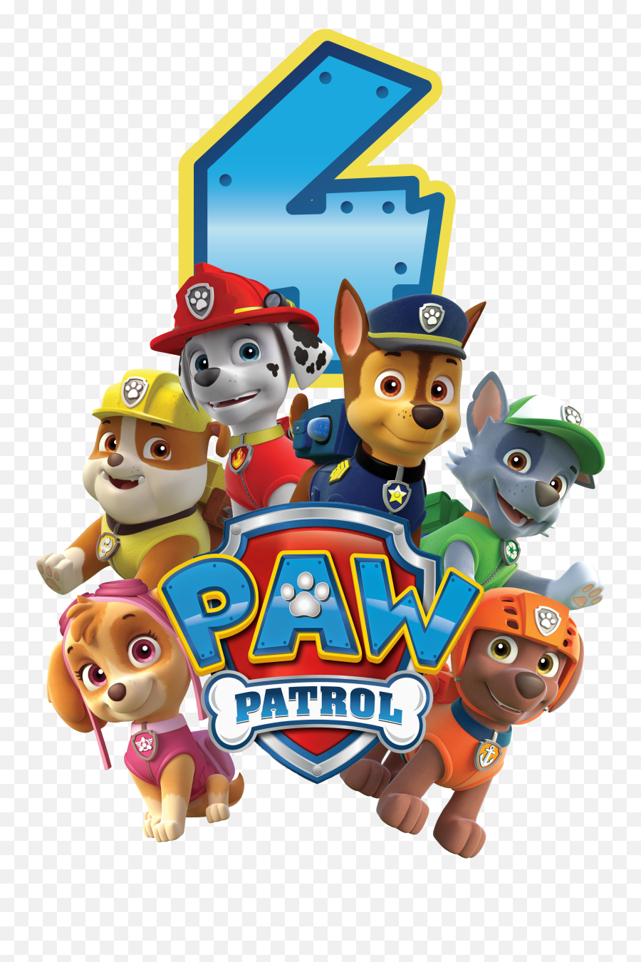 Paw Patrol All Character Png Kids 5 - Paw Patrol 4th Birthday Emoji,Paw Patrol Emoji