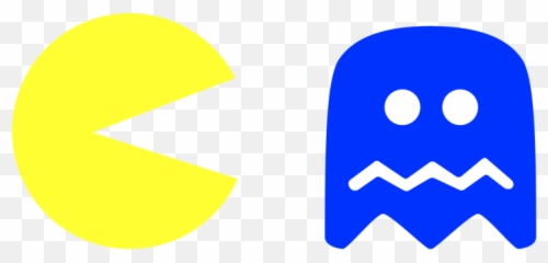 Pacman Blue Ghost Png - Pac Man Png Gif Full Size Png Blue Pac Man Ghost Emoji,Ghost Emoji Png